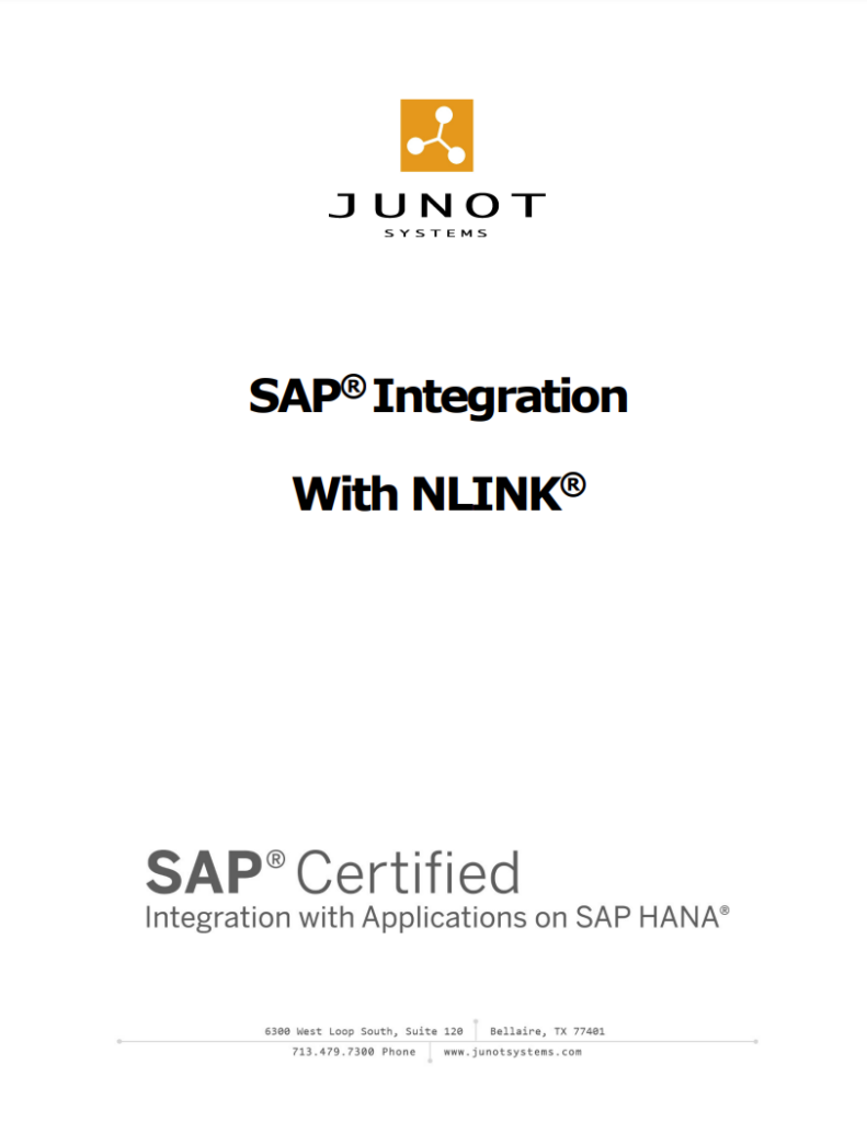 SAP Integration with NLINK white paper thumbnail